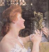Alma-Tadema, Sir Lawrence The Golden Hour (mk23) china oil painting artist